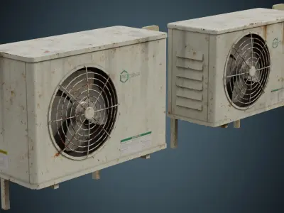 Air Conditioner 6B Low-poly 3D model