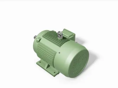 160L B3 Left IEC electric motor - 3D CAD model 3D model