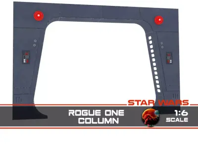 Rogue One Scarif Column 1-6 scale Hottoys 3D print model