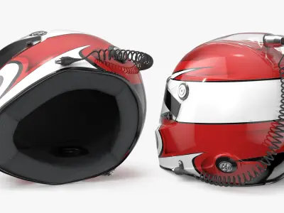  Aerodynamic Race Helmet with Communication Line 