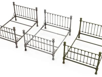 Old bed 3D model