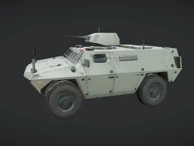 military armored vehicle 3D model