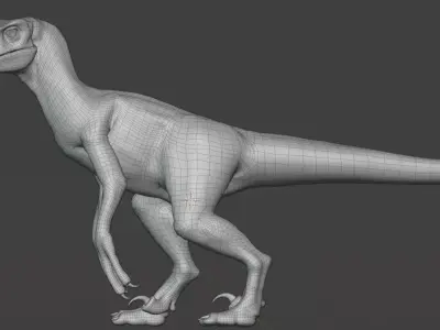 JP-VELOCIRAPTOR-RIGGED 3D model