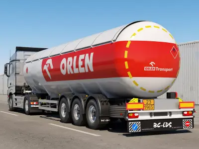 Mercedes Actros Gas Tank 3D model