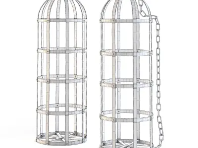 Standing Candle Holder 3D model