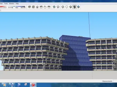 Sketchup Office building OFF6 Free 3D model