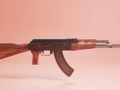 AK-47 Model ak rifle Free 3D model