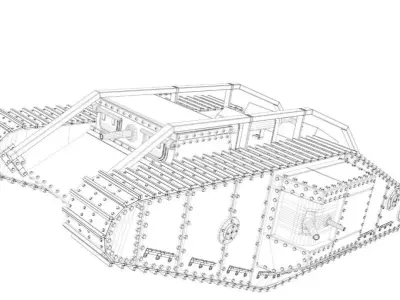 Tank MK 4 3D model