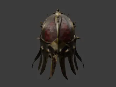 Dragon Helmet Free low-poly 3D model