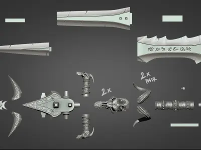 Lich King - Frostmourne v2 3D print model