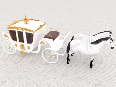 Royal Carriage 4K 3D model