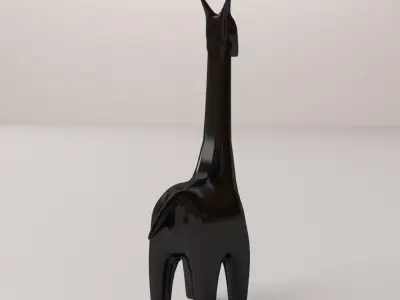 Giraffe Statue 3D model