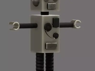 Robot Rigged Low-poly 3D model purchase