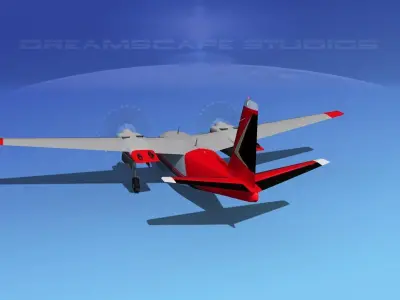 Aero Commander 500 V01 3D model