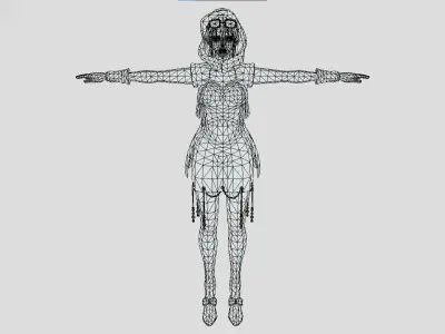 Mariah - Jojo Bizarre Adventure - Diamond Records Low-poly 3D model