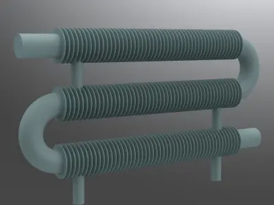 old radiator Free 3D model