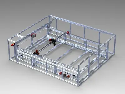 LASER CUTTING MACHINE 3D model get