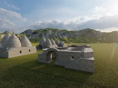 Historical temple-place of worship 3D model get