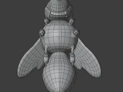 Bee Soldier Free low-poly 3D model