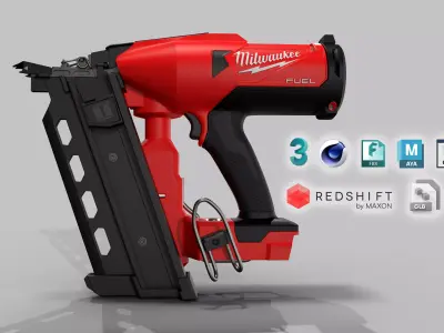 MILWAUKEE M18 FUEL duplex nailer 3D model