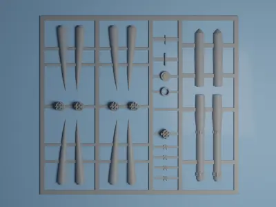 SOYUZ ROCKET KIT CARD 3D print model