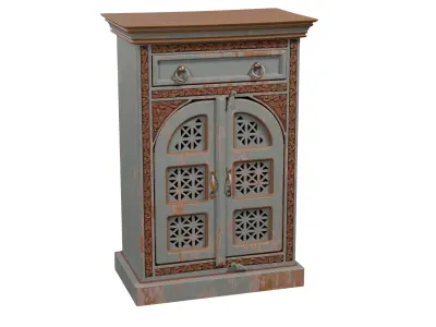 Wooden cabinet- Realistic 3D model