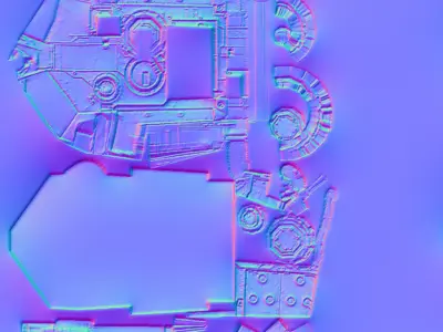 M1 Abram tank Low-poly 3D model