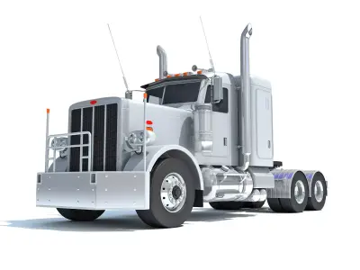 Generic Semi Truck Sleeper Cab 3D model