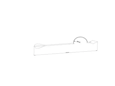 fake bow arrow Free low-poly 3D model