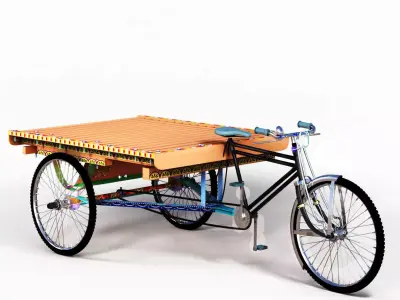 Rickshaw Van 3D model