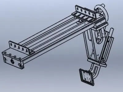 Fine tuning retaining mechanism 3D model