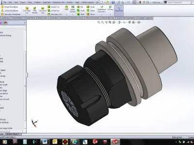 Tekna tool holder HSK 63 Free 3D model
