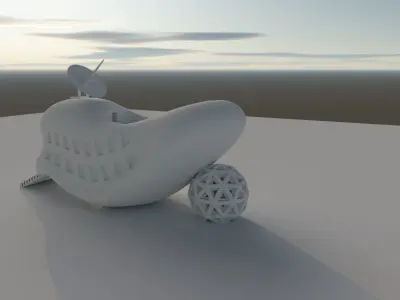 Architectures 3 Free low-poly 3D model