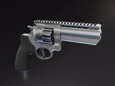 Ruger GP100 Pack Low-poly 3D model