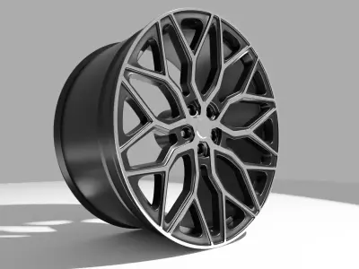 Vossen HF-2 Hybrid Forged Wheels Free 3D model