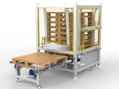 Wood Pallet Dispenser Machine - Pallet Loading-Unloading Machine 3D model
