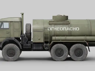 KAMAZ Fuel Truck 3D model