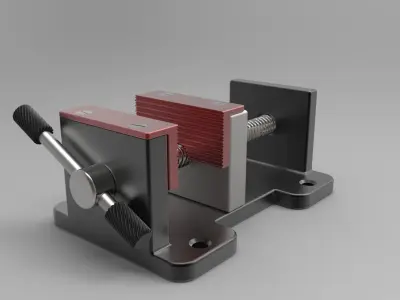 Fixed Base Bench 3D model