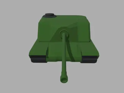 Low Poly Tank 01 Low-poly 3D model