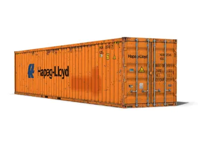 40ft Shipping Container - Hapag Lloyd 3D model