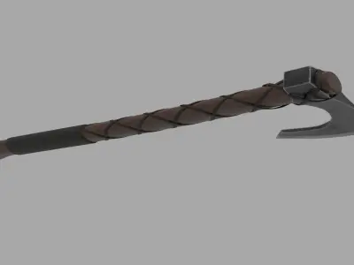 One Handed Axe Low-poly 3D model purchase