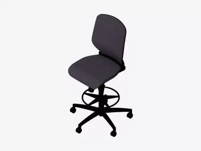 Chair - Office - Worksmart - Counter Low-poly 3D model