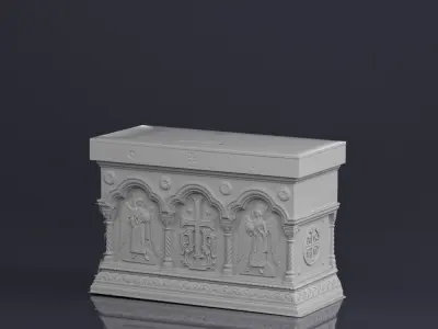 001576 raw 3d scan of a church altar Free 3D model