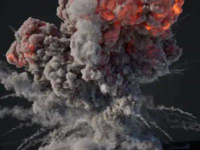 VDB Animated Explosion Pack vol2 Part2