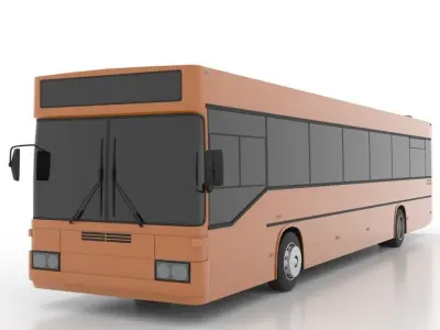 Mercedes-Benz O405 Low Low-poly 3D model