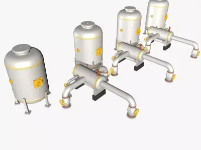 Industrial Storage Equipment 3D model