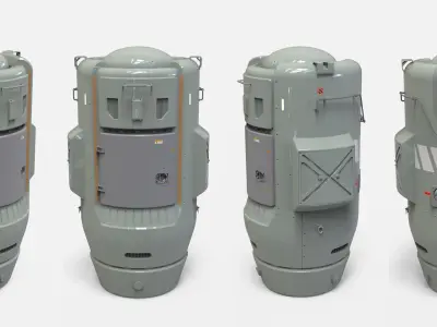 sci fi Container 3 3D model