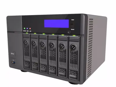 NAS Network Storage Server Low Poly Low-poly 3D model