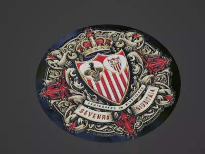 sevilla Football Medallion 3D print model