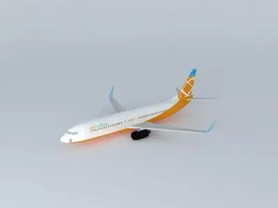 Orbit Airlines Boeing 737 800 Free 3D model